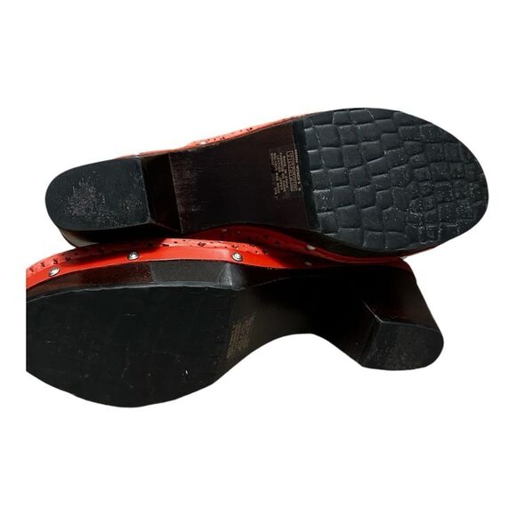 Adidas Rockport Coral Pink Leather Clogs Adiprene Comfort size 9 - Picture 7 of 11